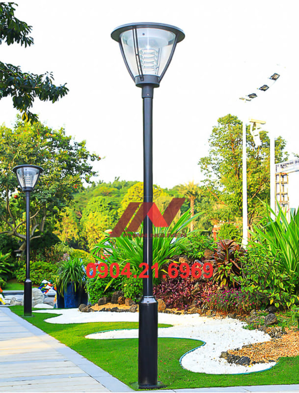 cột đèn sân vườn thép sơn